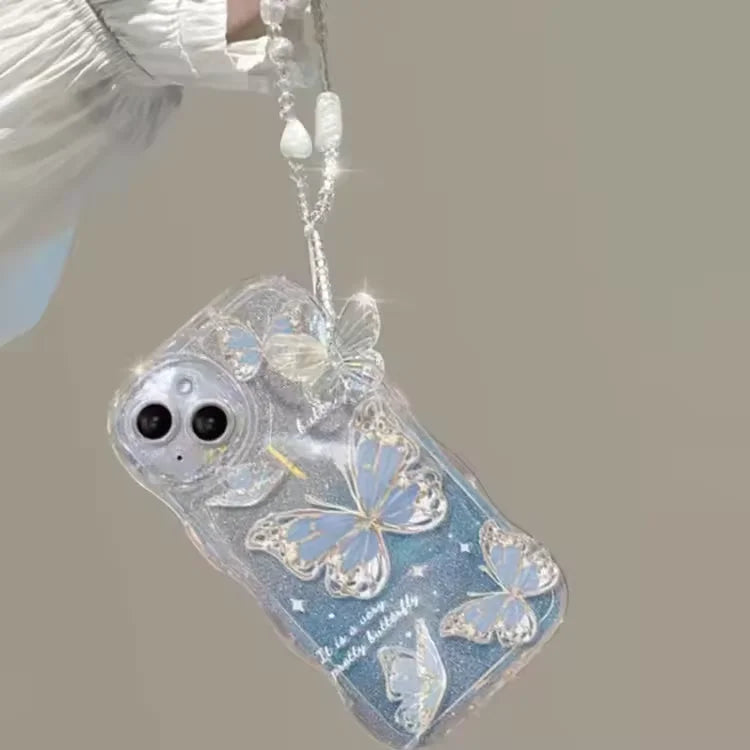 Glitter Butterfly TPU Case for iPhone Models 2