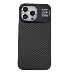 iPhone 15 Pro Carbon Fiber Case with Lens Holder price in Bangladesh