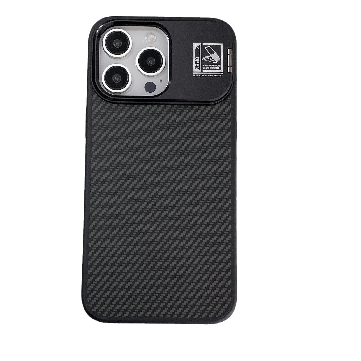 iPhone 15 Pro Carbon Fiber Case with Lens Holder price in Bangladesh