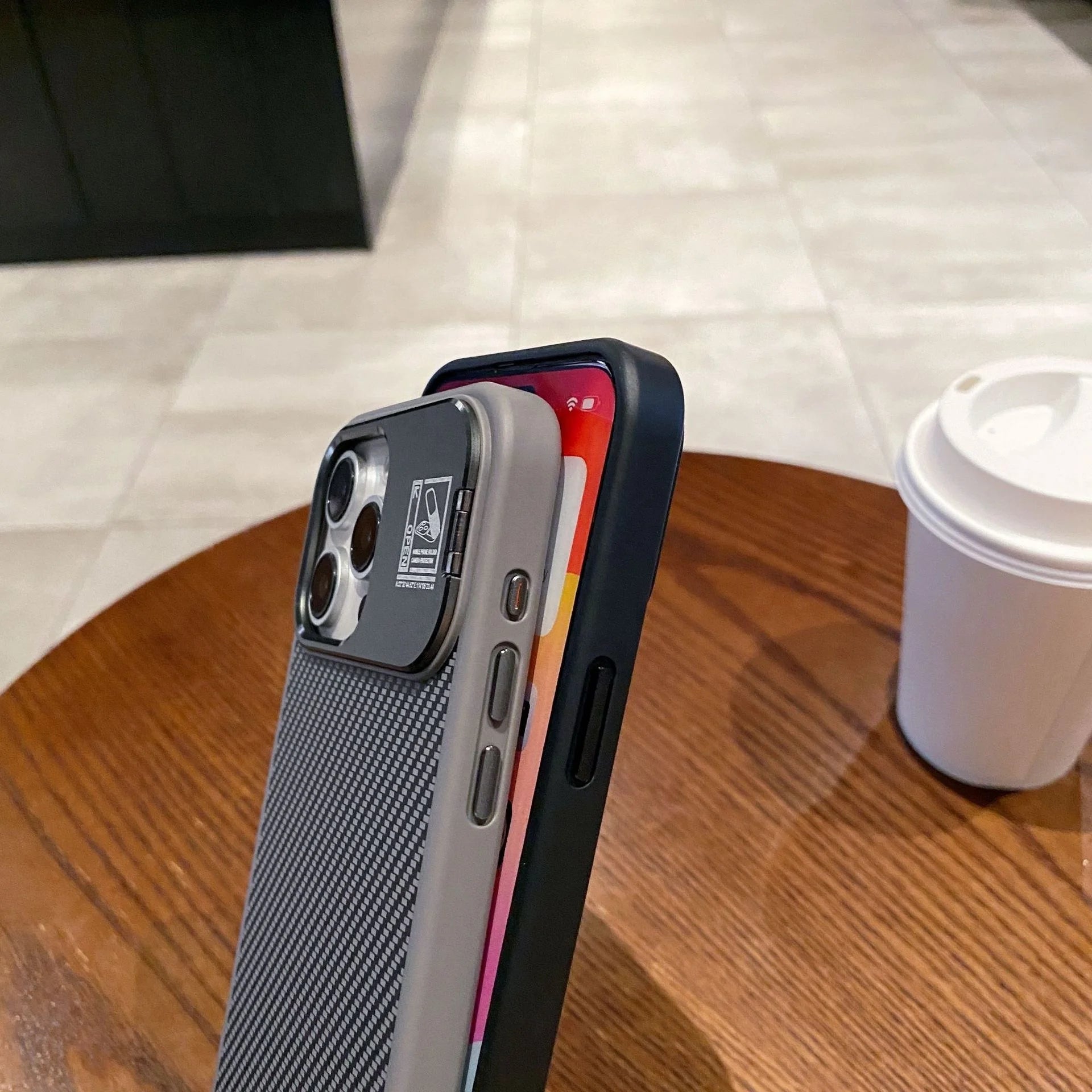 iPhone 15 Pro Carbon Fiber Case with Lens Holder price in Bangladesh 2