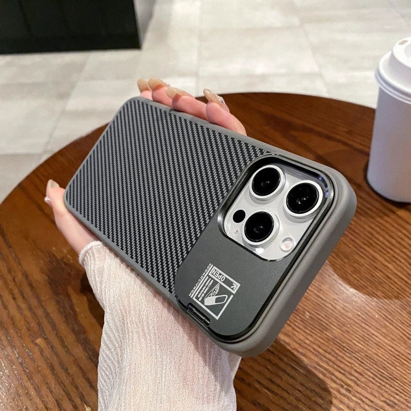 iPhone 15 Pro Carbon Fiber Case with Lens Holder price in Bangladesh 5