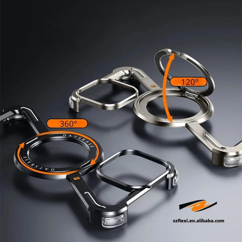 Aluminum Alloy iPhone 15 Pro Max/Plus Case with 360° Magnetic Holder price in Bangladesh 2