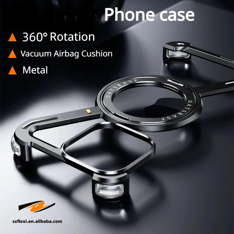 Aluminum Alloy iPhone 15 Pro Max/Plus Case with 360° Magnetic Holder price in Bangladesh 5