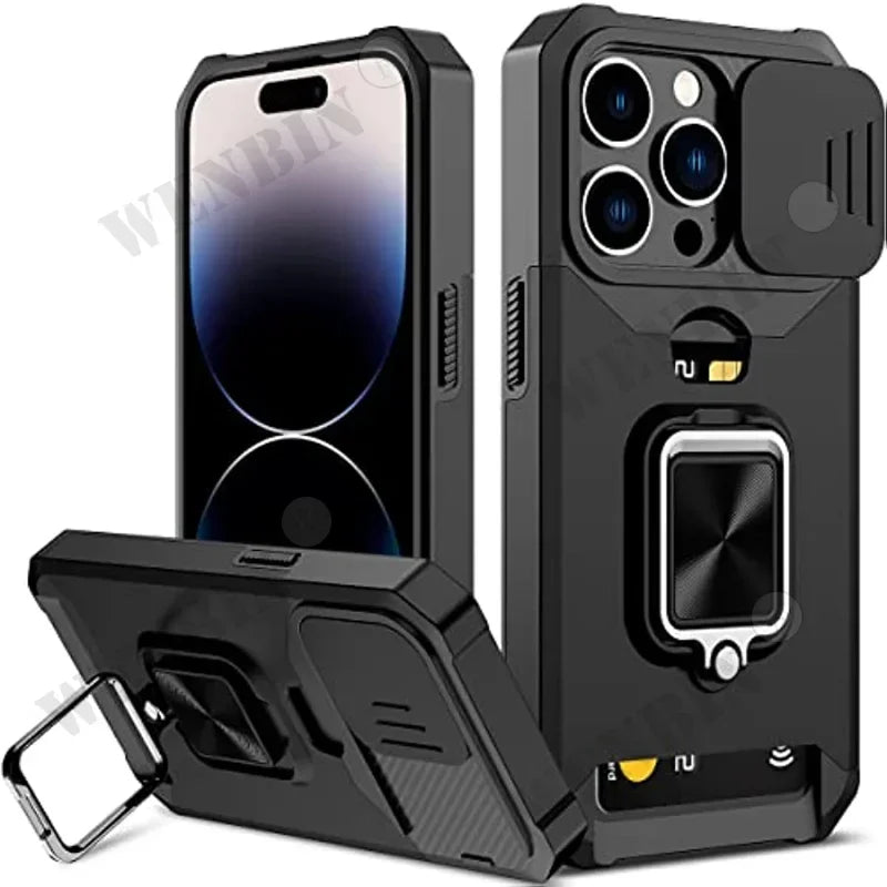 iPhone Case with Camera Cover and Card Holder price in Bangladesh
