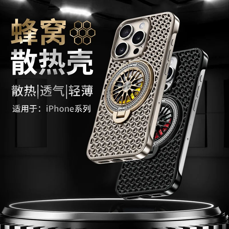 iPhone Heat Dissipation Case with Frameless Honeycomb Design 1