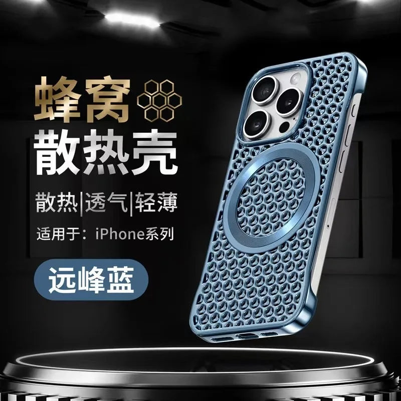 iPhone Heat Dissipation Case with Frameless Honeycomb Design 13