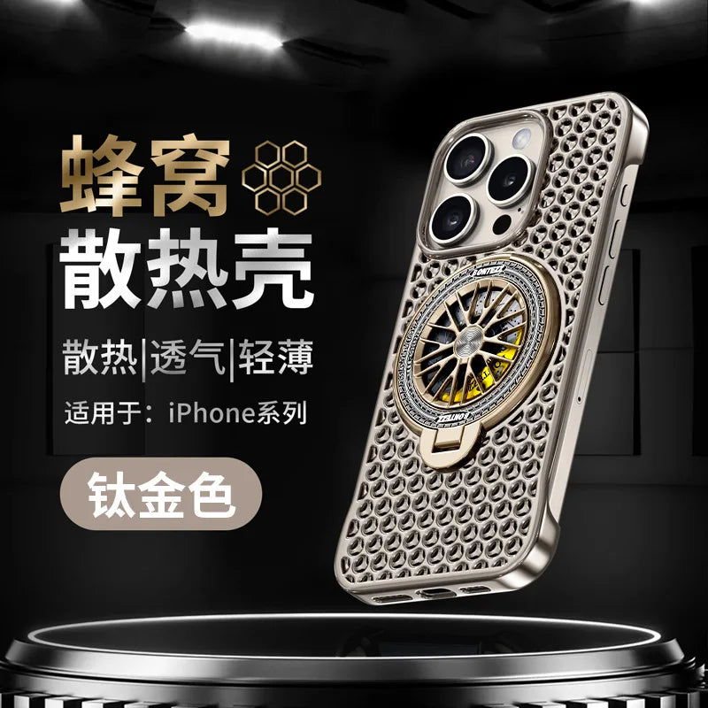 iPhone Heat Dissipation Case with Frameless Honeycomb Design 5