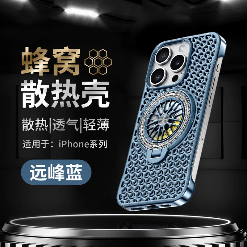 iPhone Heat Dissipation Case with Frameless Honeycomb Design 6