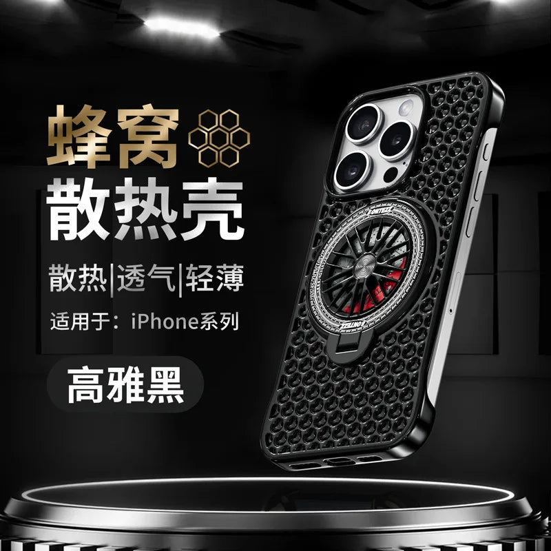 iPhone Heat Dissipation Case with Frameless Honeycomb Design 8