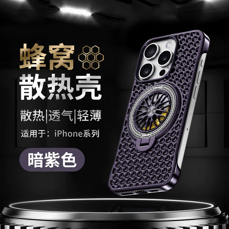 iPhone Heat Dissipation Case with Frameless Honeycomb Design 9
