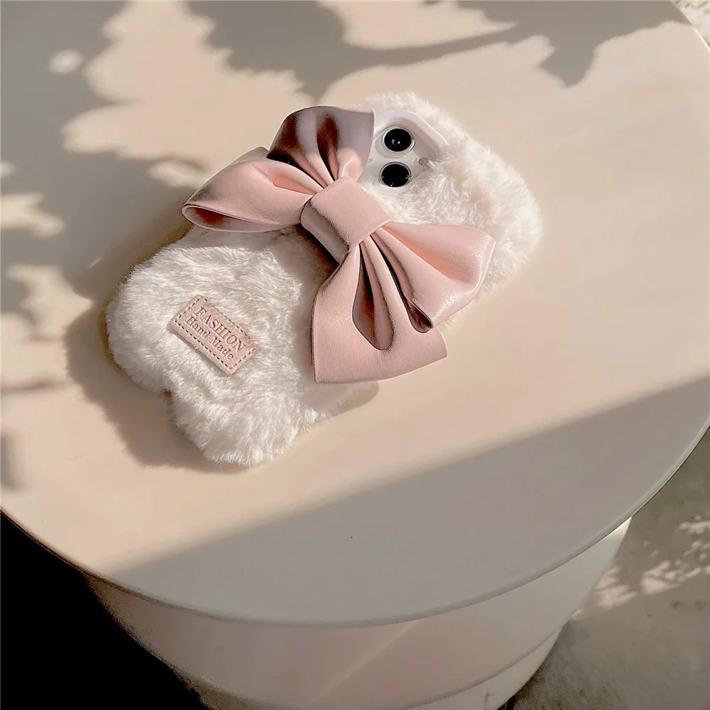 iPhone Plush Bow Shockproof Stylish Case price in Bangladesh 3
