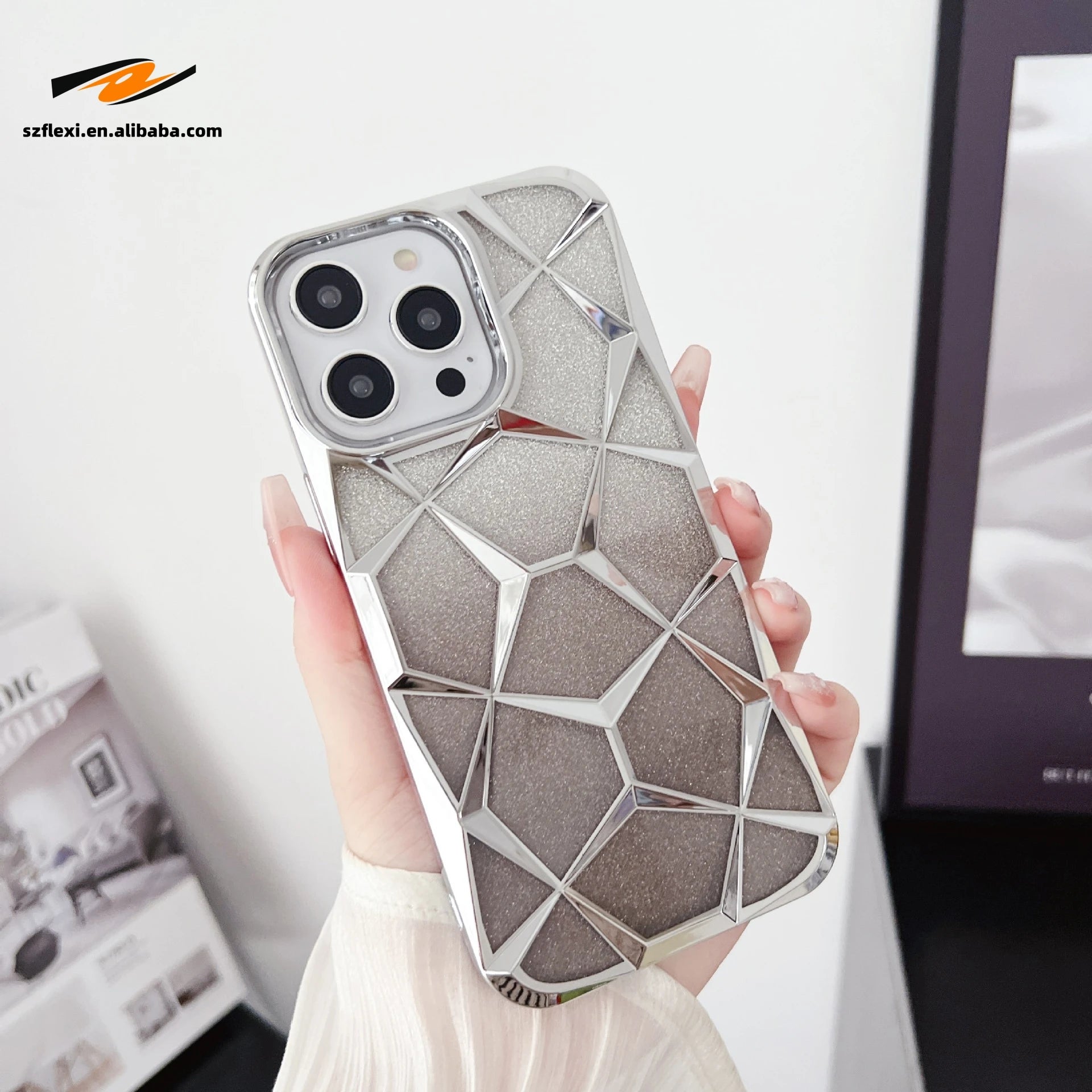 Lattice Design Phone Case for iPhone 15 Pro Max and More 1