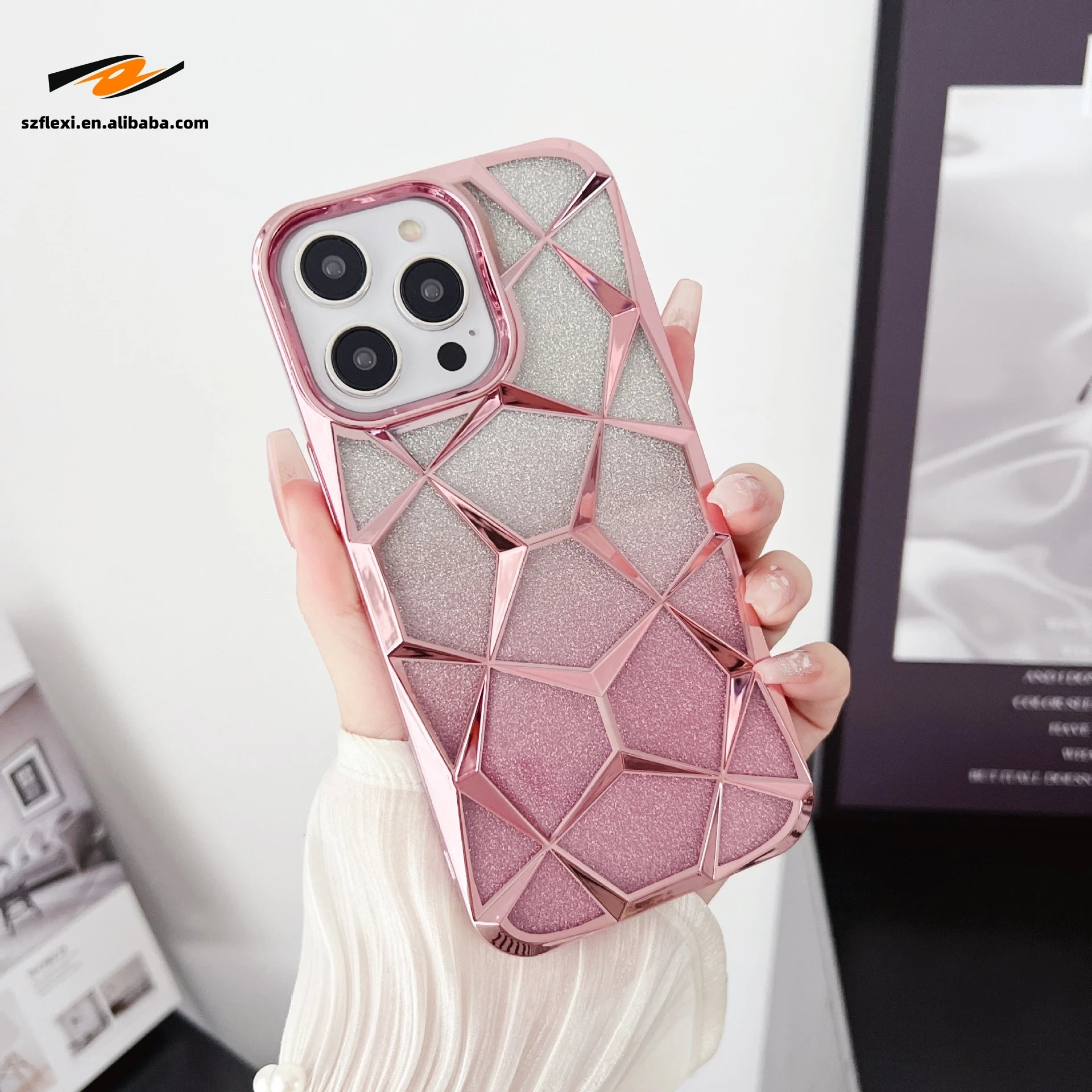 Lattice Design Phone Case for iPhone 15 Pro Max and More 9