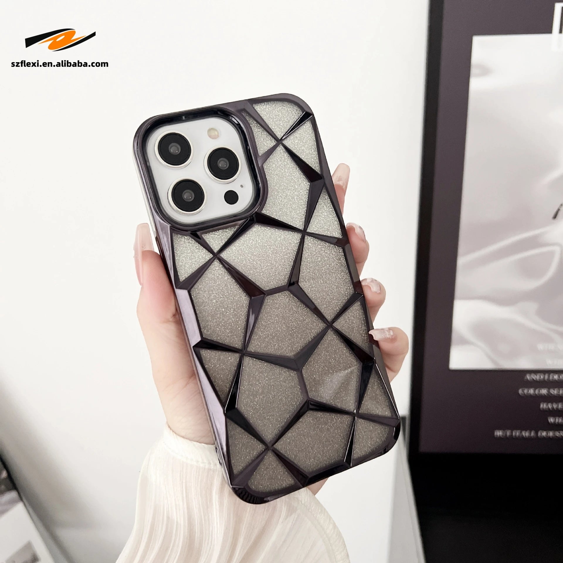 Lattice Design Phone Case for iPhone 15 Pro Max and More 5