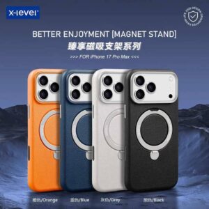 Leather MagSafe Stand Case for iPhone 17 Pro and Pro Max