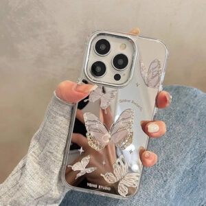 Luxury Butterfly Makeup Mirror and iPhone Case price in Bangladesh