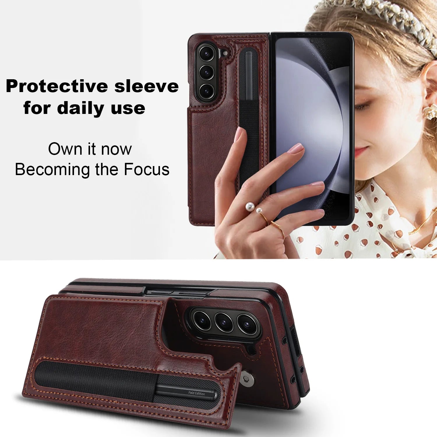Luxury Leather Wallet Samsung Case price in Bangladesh 3