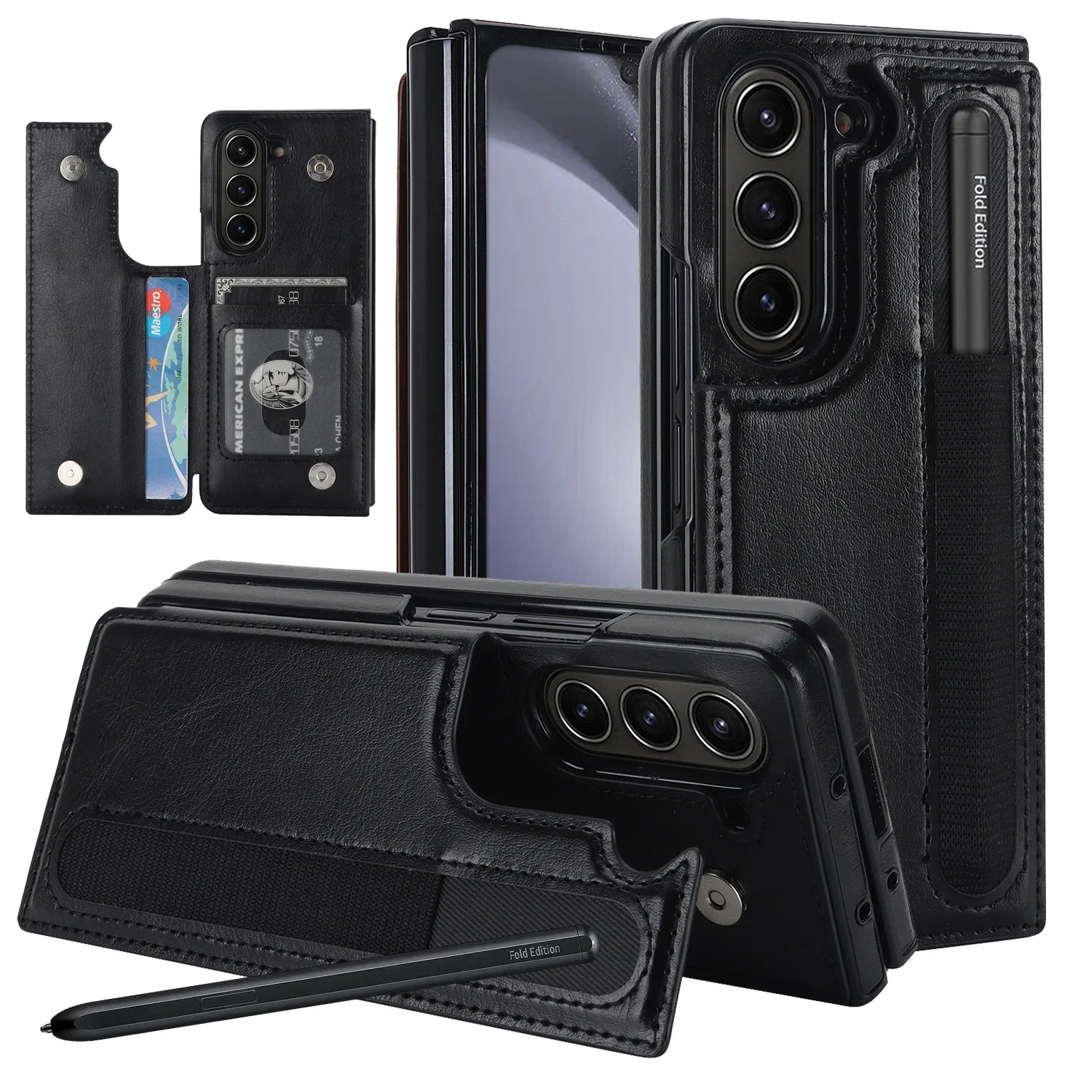 Luxury Leather Wallet Samsung Case price in Bangladesh 6