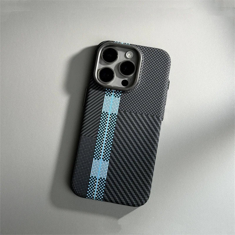 Magnetic Carbon Fiber Case for iPhone Models 10