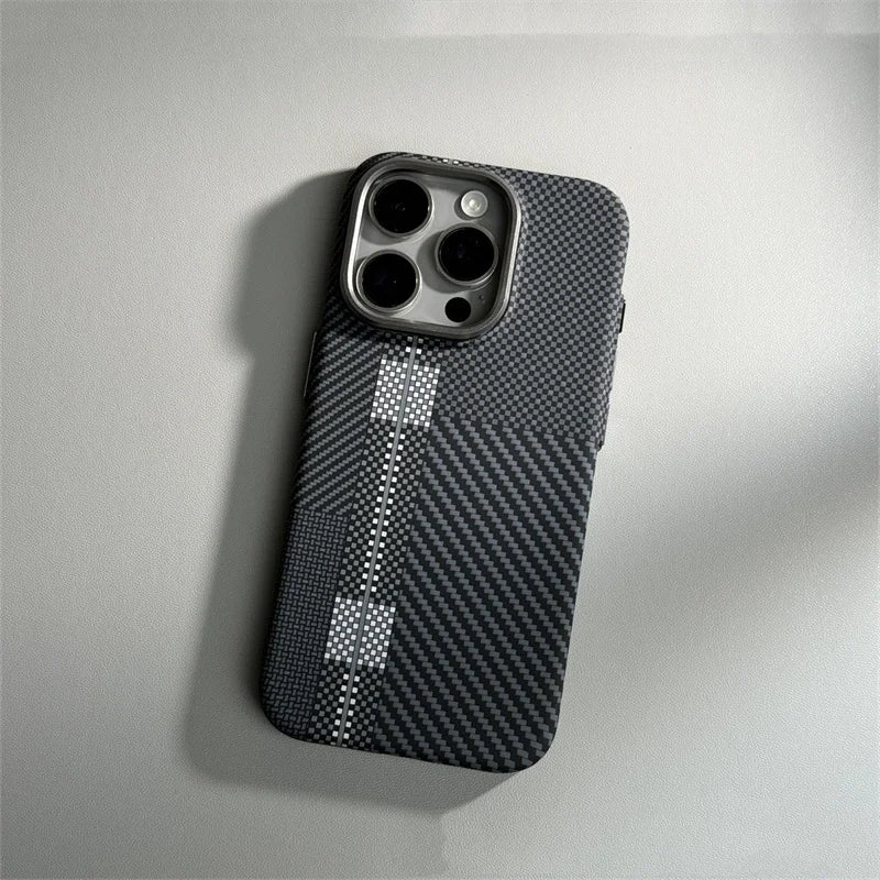 Magnetic Carbon Fiber Case for iPhone Models 13