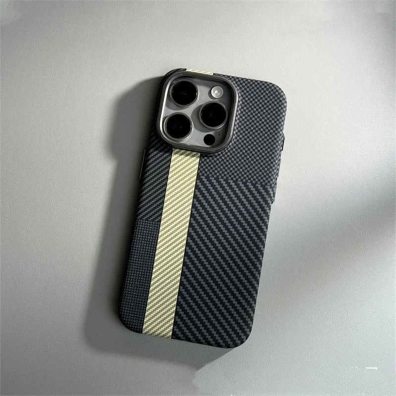 Magnetic Carbon Fiber Case for iPhone Models 14
