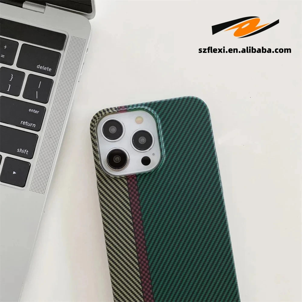 Magnetic Carbon Fiber Case for iPhone Models 4