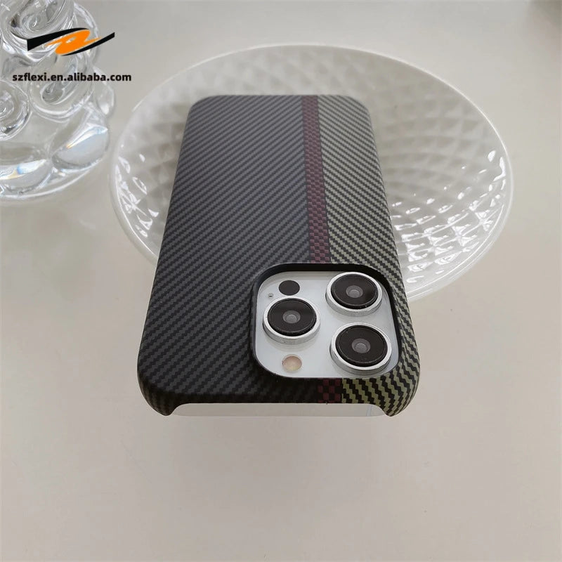 Magnetic Carbon Fiber Case for iPhone Models 5