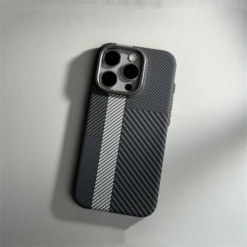 Magnetic Carbon Fiber Case for iPhone Models 6