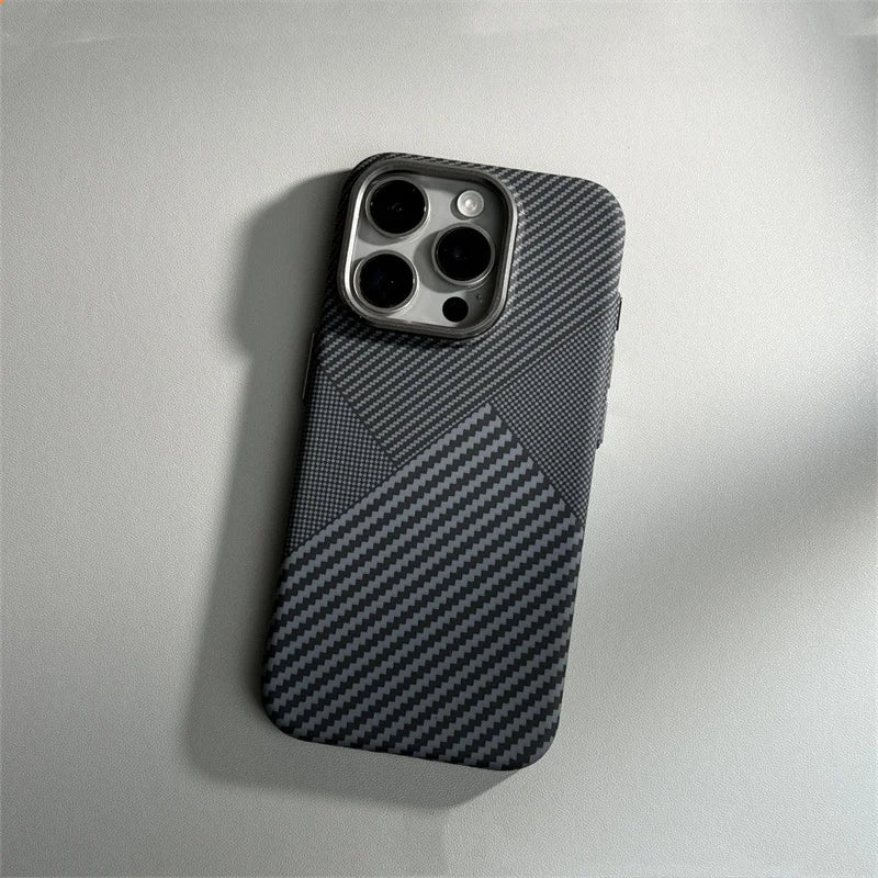 Magnetic Carbon Fiber Case for iPhone Models 7