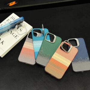 Magnetic Carbon Fiber iPhone Case with Integrated Stand