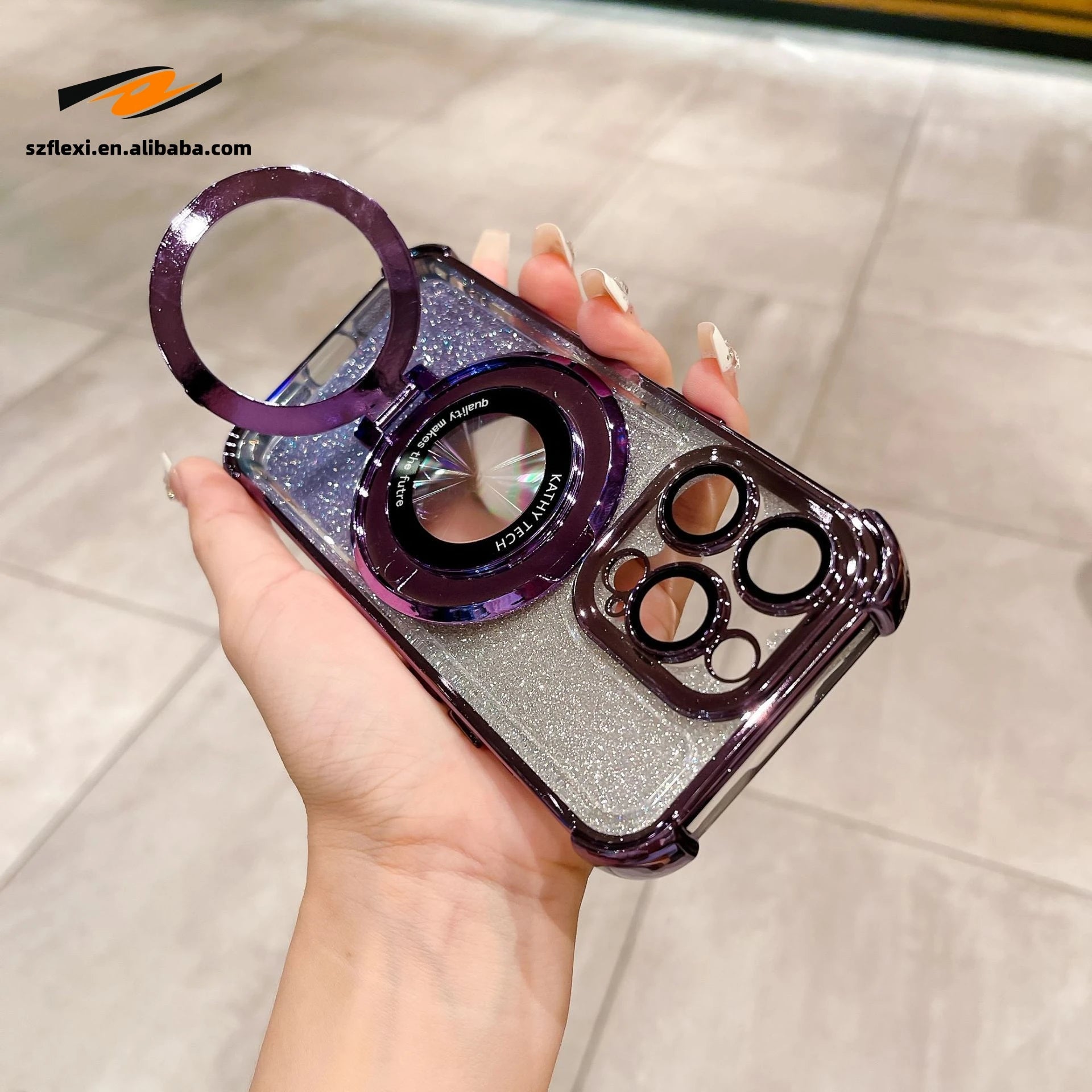 Magnetic Case for iPhone with Camera Lens Guard 1