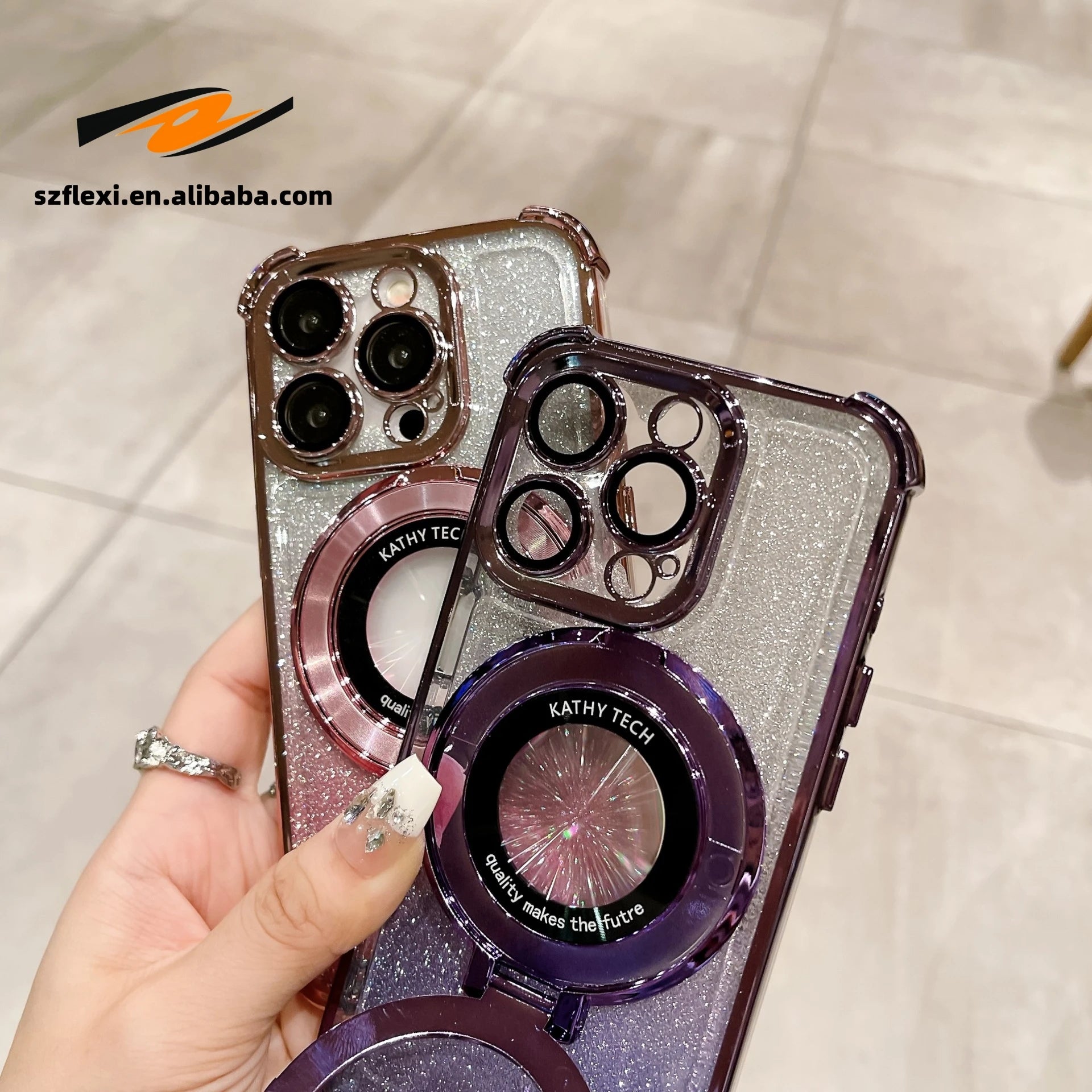 Magnetic Case for iPhone with Camera Lens Guard 3