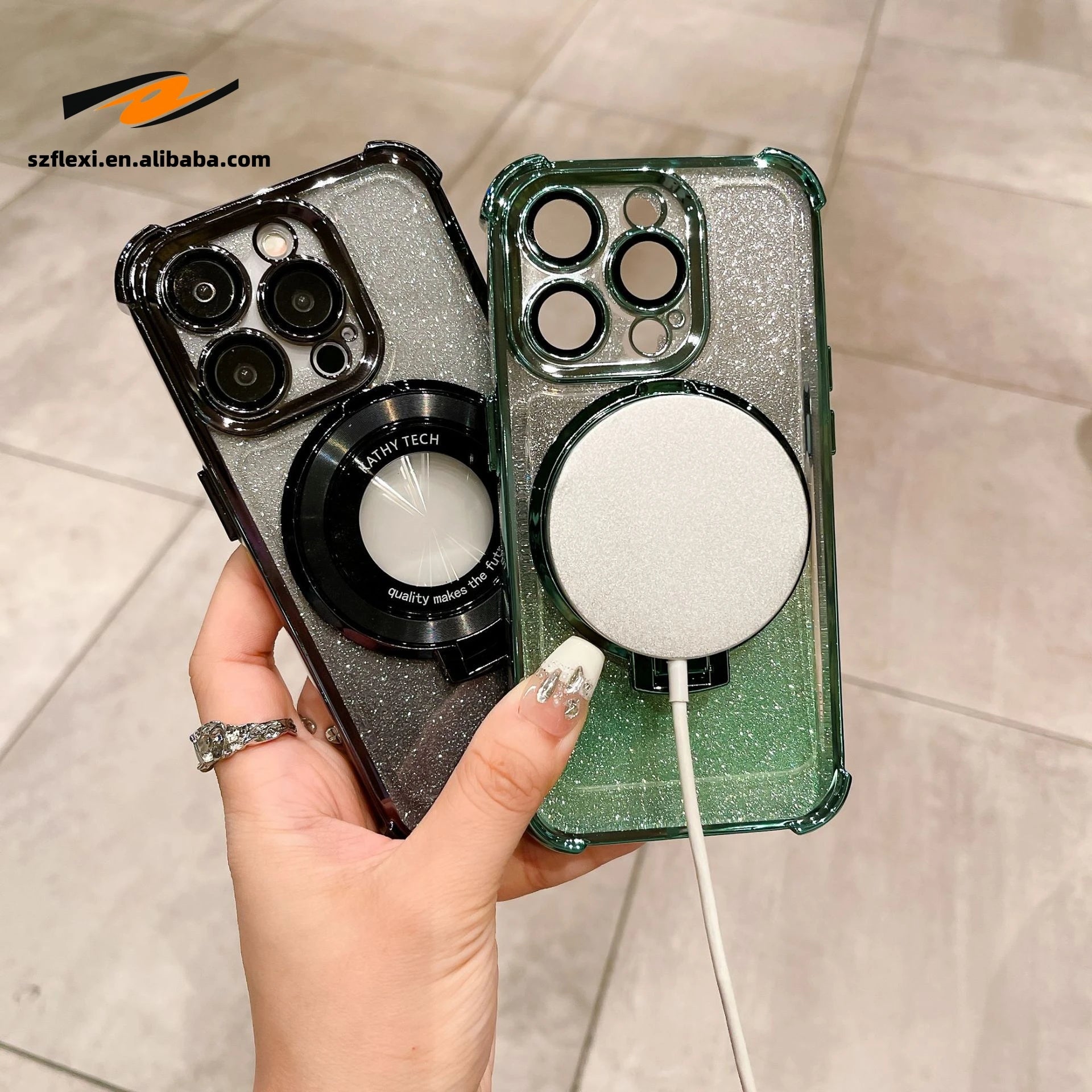 Magnetic Case for iPhone with Camera Lens Guard 4