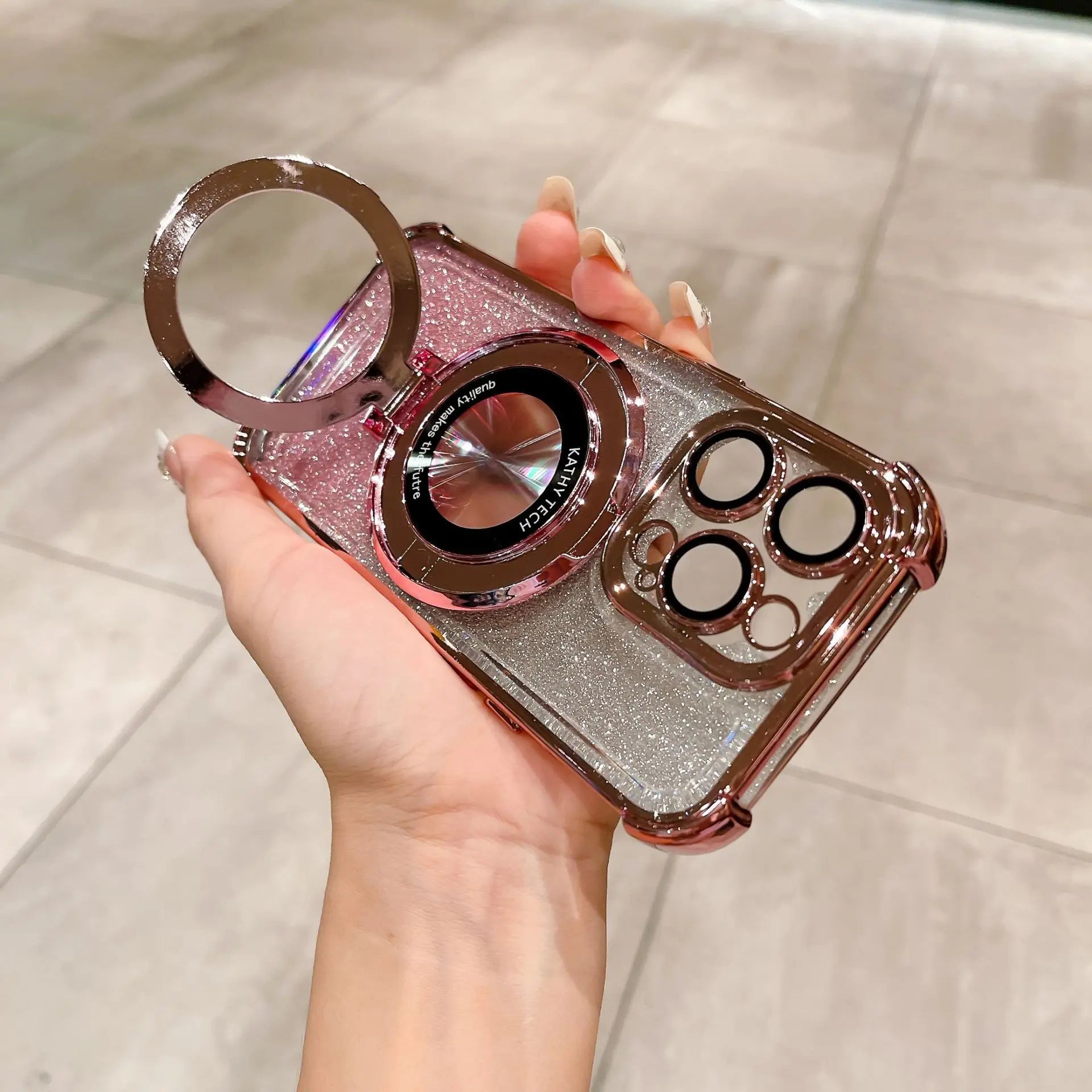 Magnetic Case for iPhone with Camera Lens Guard 6