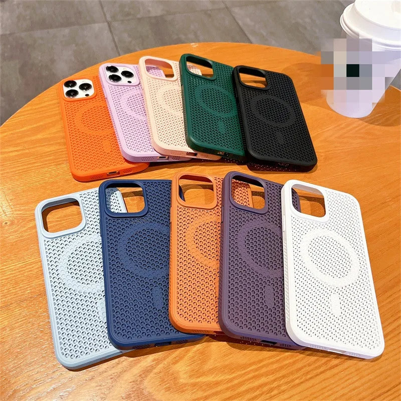 Magnetic Case for iPhone with Heat Dissipation Feature 11
