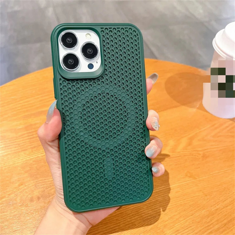 Magnetic Case for iPhone with Heat Dissipation Feature 8