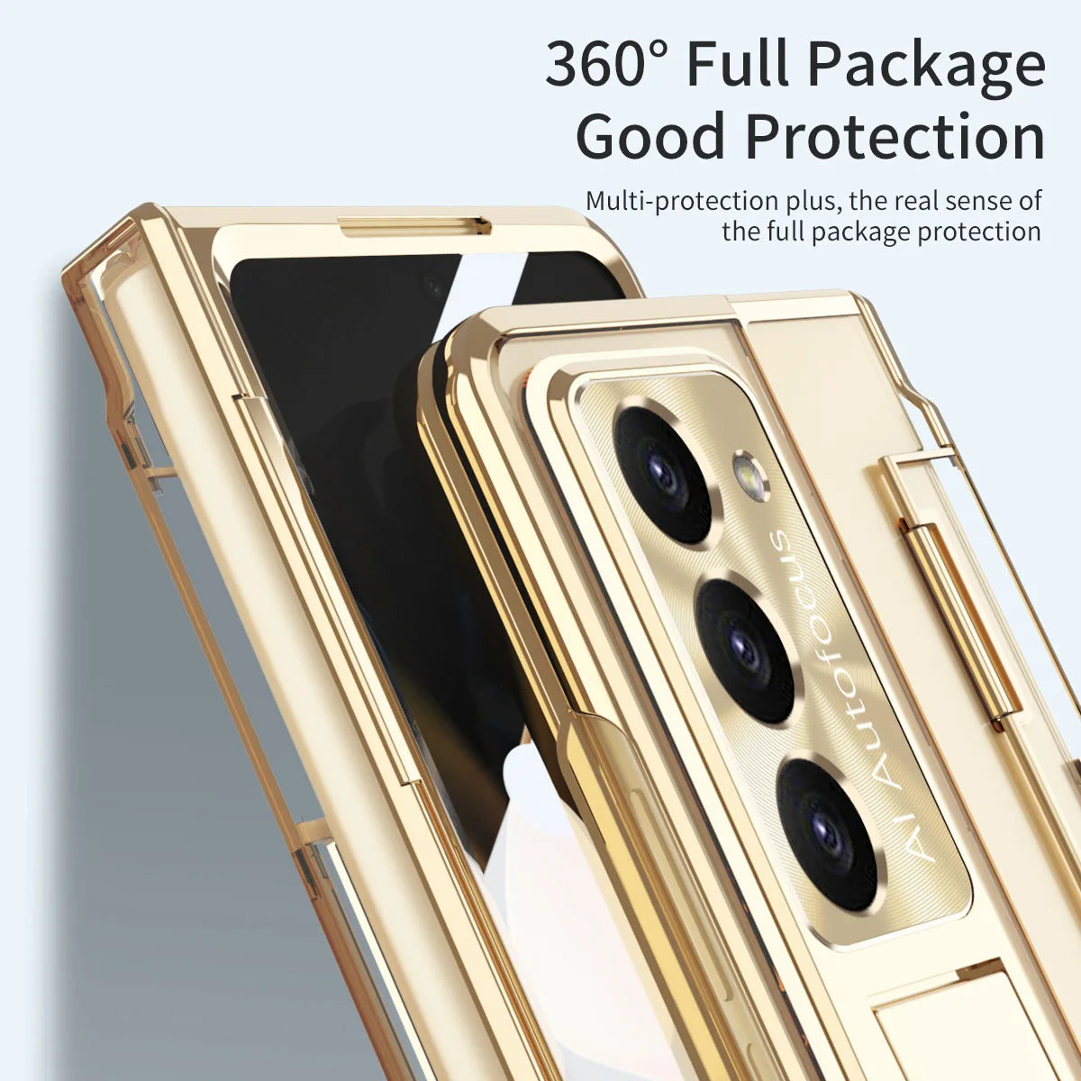 Magnetic Folding Case with Screen Protector for Samsung Z Fold price in Bangladesh 2