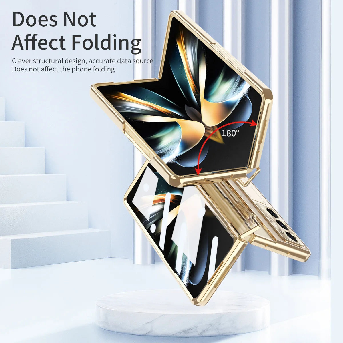 Magnetic Folding Case with Screen Protector for Samsung Z Fold price in Bangladesh 3