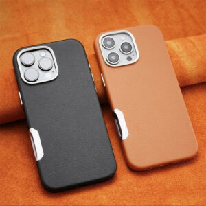 Magnetic Leather Case for iPhone Models