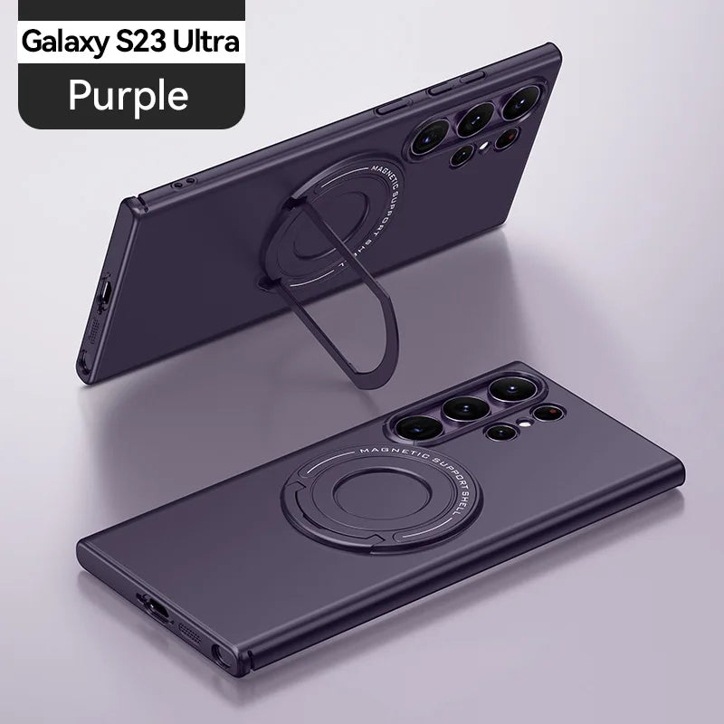 Magnetic Phone Case with Wireless Charger for Galaxy Models 9