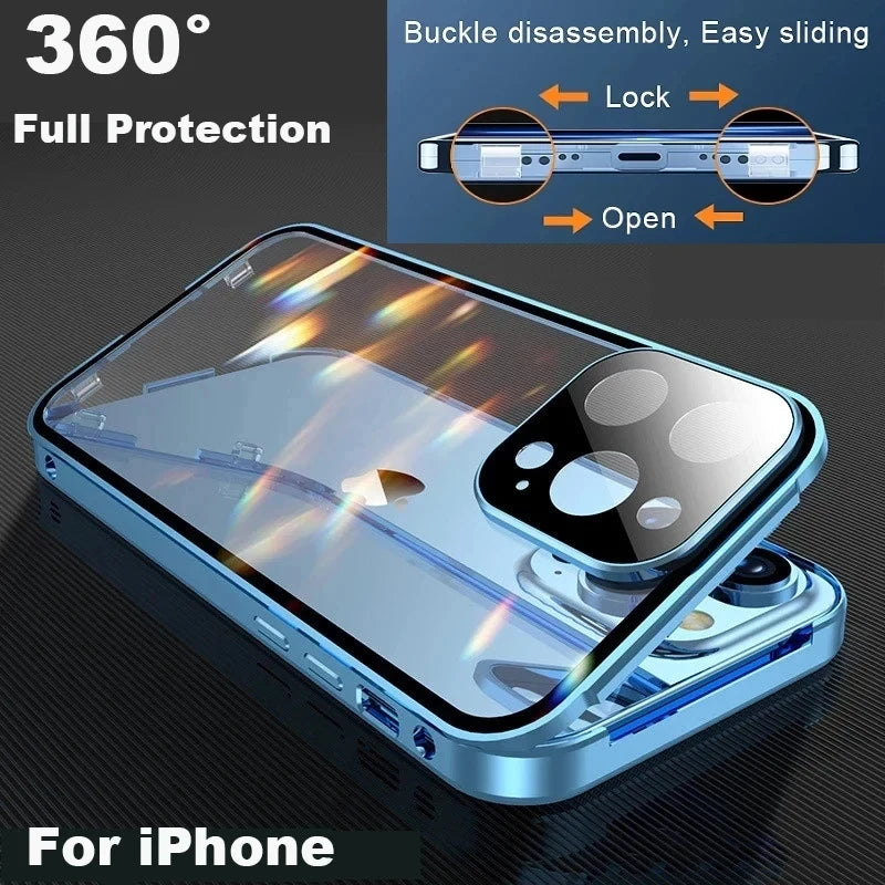 Magnetic Privacy Case for iPhone Models 2