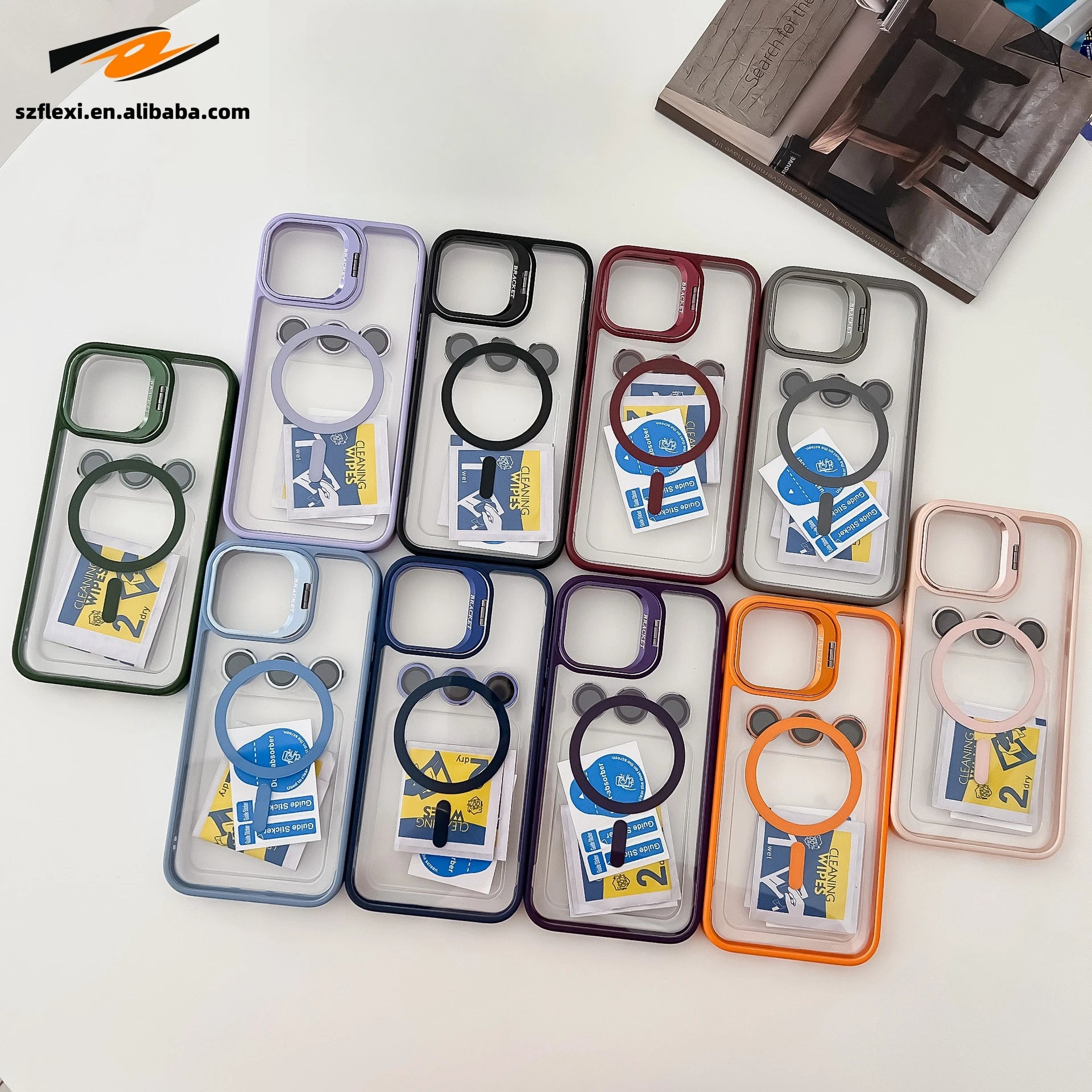 Magnetic Protective Case with Stand for iPhone Models 1