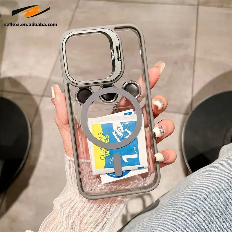 Magnetic Protective Case with Stand for iPhone Models 11