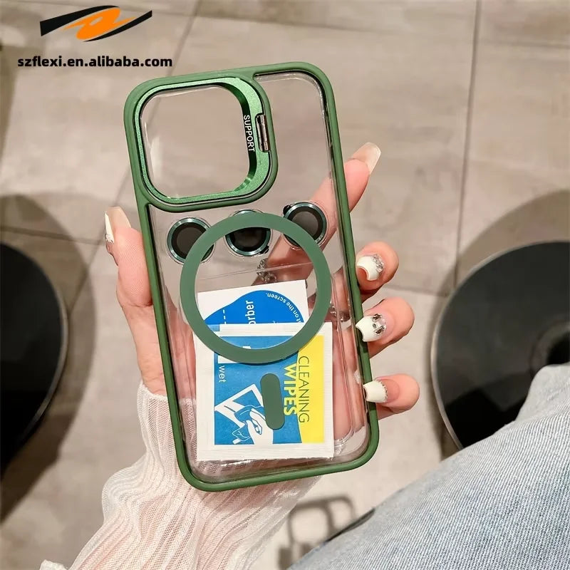 Magnetic Protective Case with Stand for iPhone Models 13