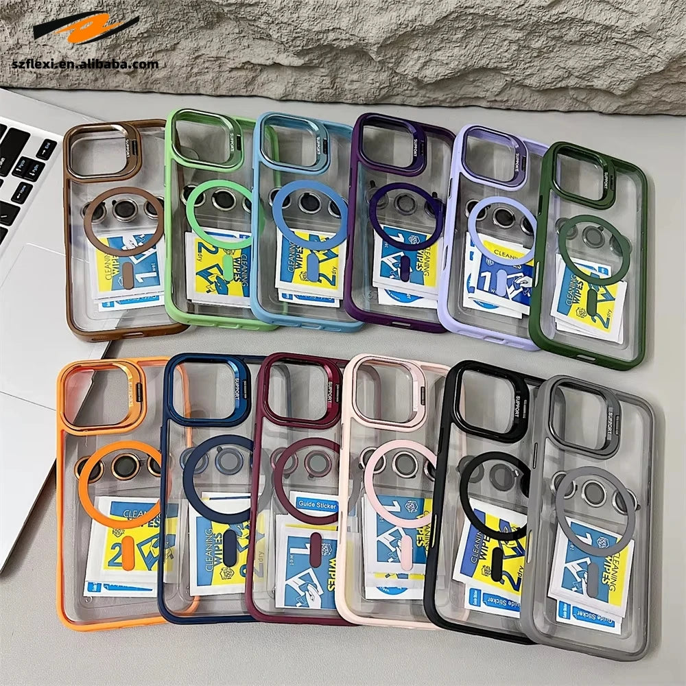 Magnetic Protective Case with Stand for iPhone Models 3