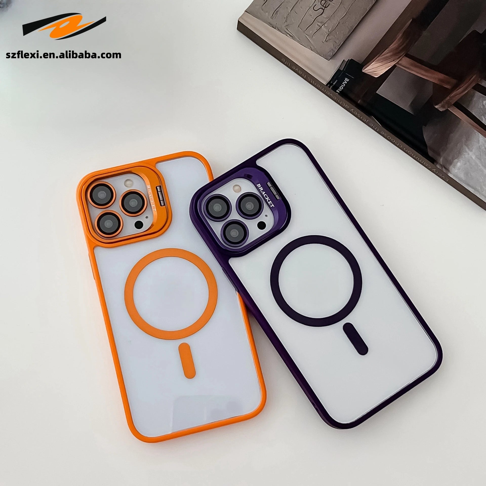 Magnetic Protective Case with Stand for iPhone Models 4