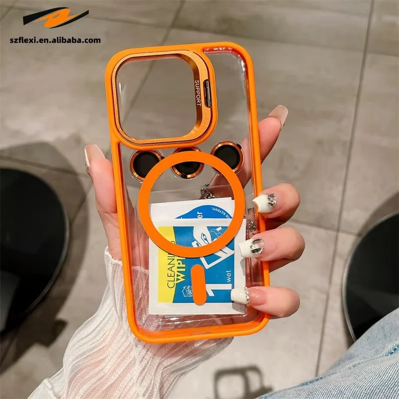 Magnetic Protective Case with Stand for iPhone Models 9