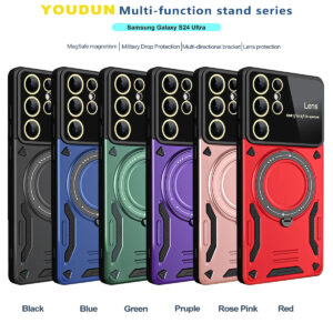 Magnetic Shockproof Ring Case for Samsung Smartphones