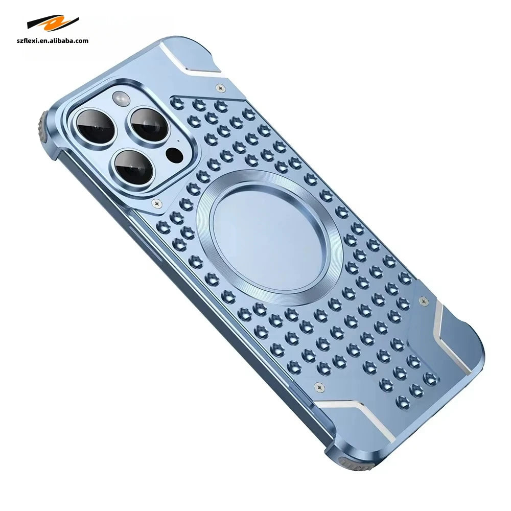 Magnetic Titanium Edge Case for iPhone Models 1
