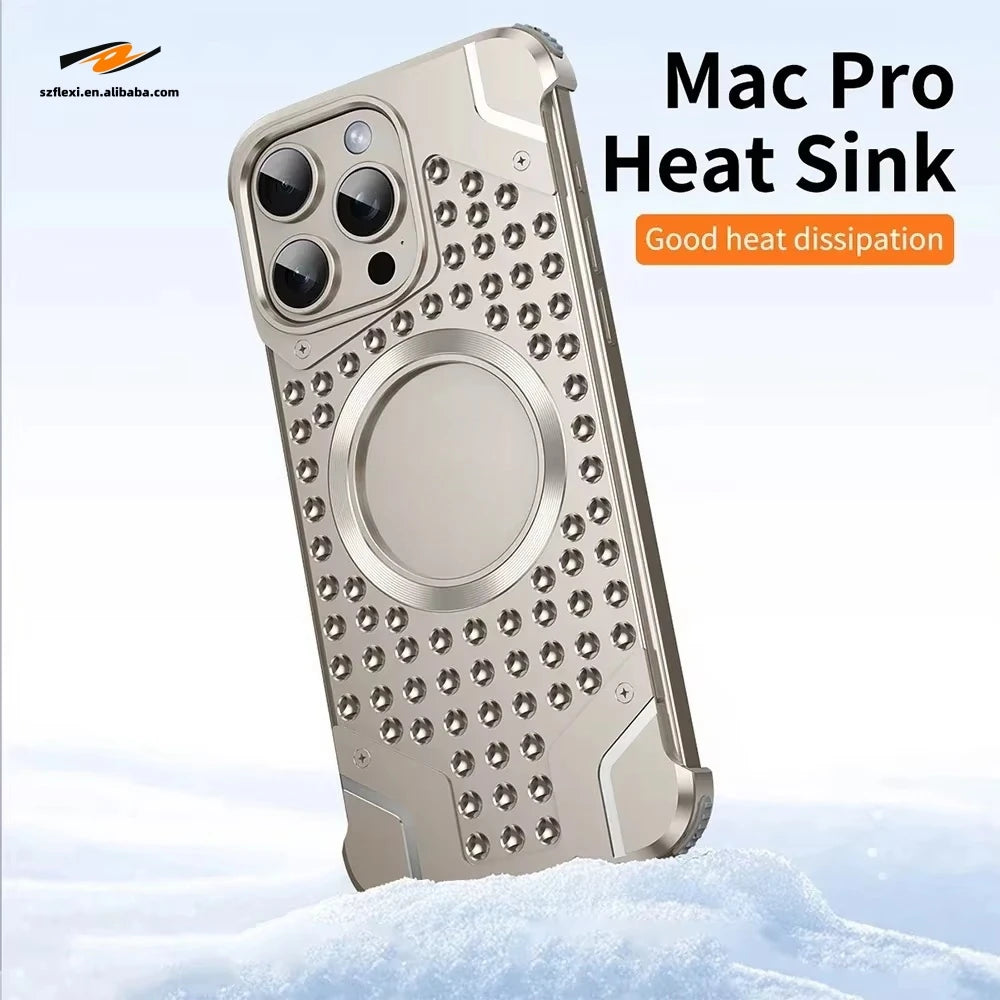 Magnetic Titanium Edge Case for iPhone Models 2